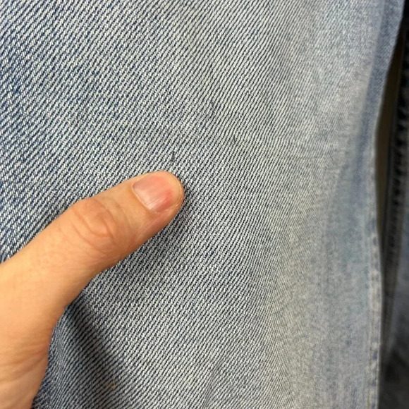 Redone High Rise Crop Straight Jeans Size 28 Light Wash Blue Denim Ankle - Picture 7 of 14